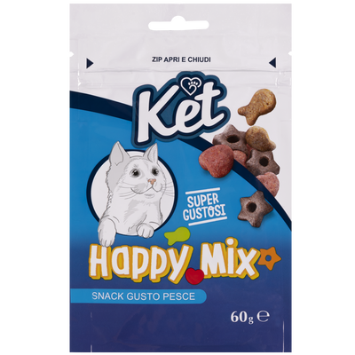 Ket Cat Adult Snack Happy Mix gusto Pesce 60 gr