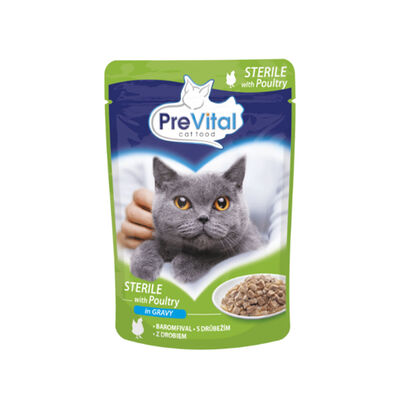 Prevital Cat Sterilised con Carni bianche in salsa 100gr