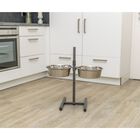 Trixie Bar per Cani con Supporto alzaciotole regolabile in altezza e 2 ciotole acciaio 1,8 lt