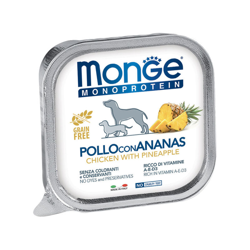 Monge Monoprotein Dog Adult Paté Pollo con Ananas 150 gr