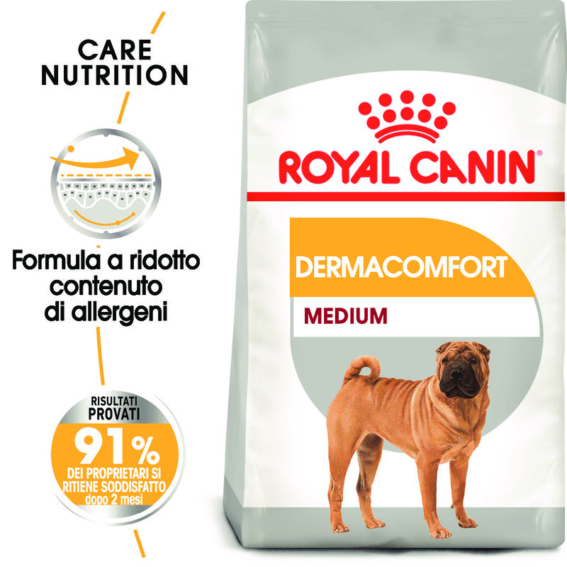 Royal Canin Dog Adult Medium Dermacomfort 3 kg - Scad. Gennaio 26