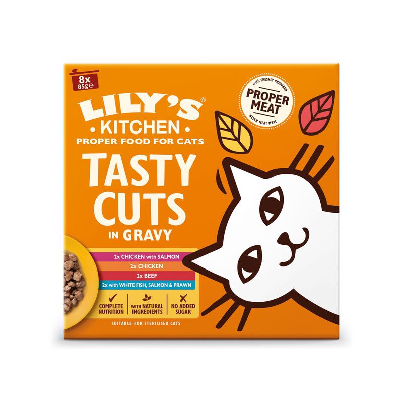 Lily's Kitchen Cat Adult Tasty Cuts Mixed 8x85 gr