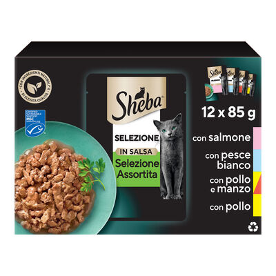 Sheba Cat Selezione in Salsa Assortita 12x85 gr