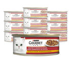 Gourmet Rosso Cat Adult Tocchetti Mignon in Salsa con Pollo e Tacchino 195 gr