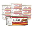 Gourmet Rosso Cat Adult Tocchetti Mignon in Salsa con Pollo e Tacchino 195 gr image number 0