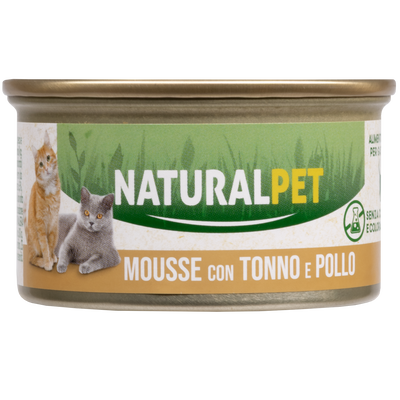 Naturalpet Cat Adult Mousse Tonno e Pollo 85gr