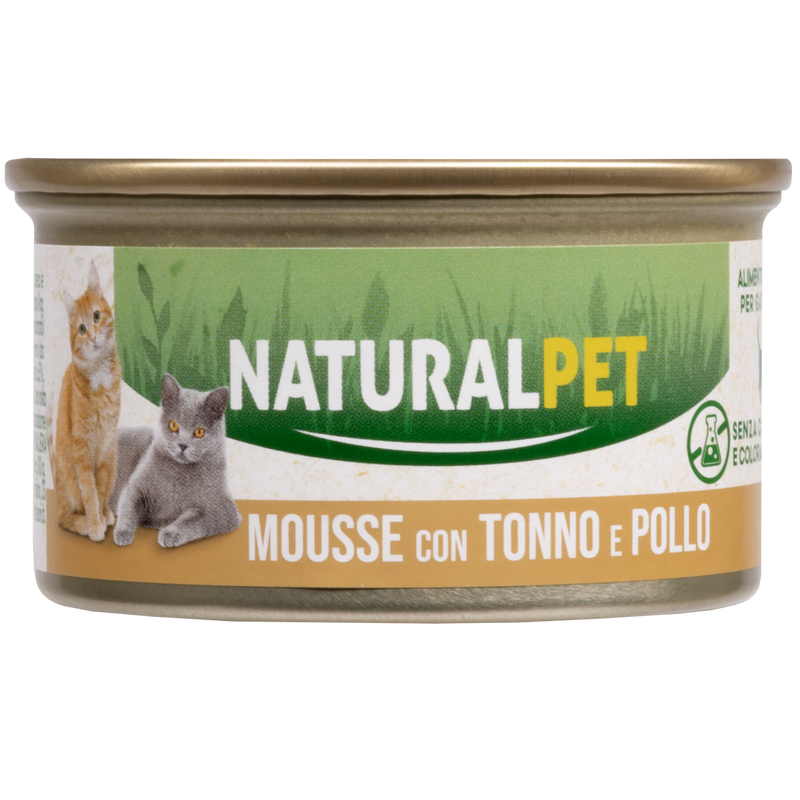 Naturalpet Cat Adult Mousse Tonno e Pollo 85gr