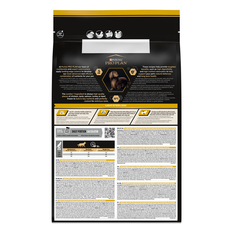 Purina Pro Plan Dog Adult Small & Mini Sterilised Light Pollo 3 kg