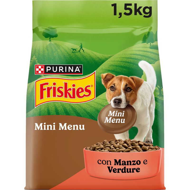 Friskies Dog Adult Mini Menu con Manzo e Verdure 1,5 kg