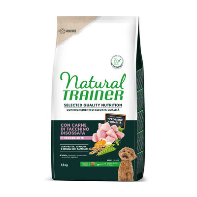 Natural Trainer Selected Quality Nutrition Dog Adult Mini con Tacchino 1.5kg