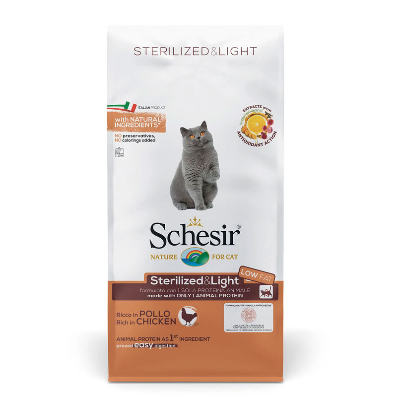Schesir Cat Sterilized & Light Pollo 10Kg