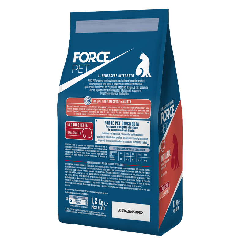 Forcepet Cat Adult Steril Antihairball con salmone 1,2kg