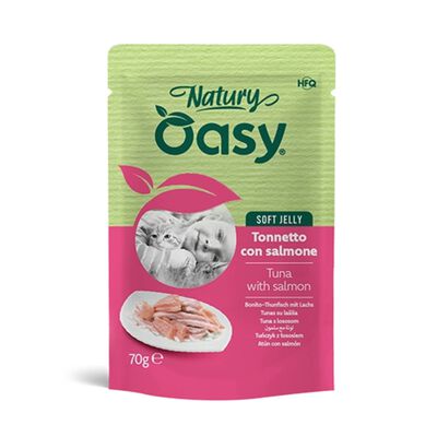Oasy Natury cat adult Tonnetto con Salmone 70 gr