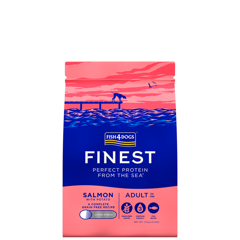 Fish4dogs Finest Dog Adult Large Salmone 1,5kg