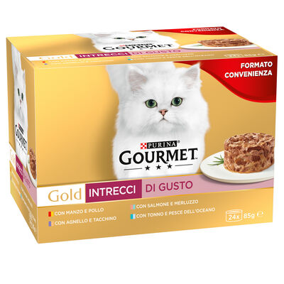 Gourmet Gold Cat Adult Intrecci di Gusto 24x85 gr