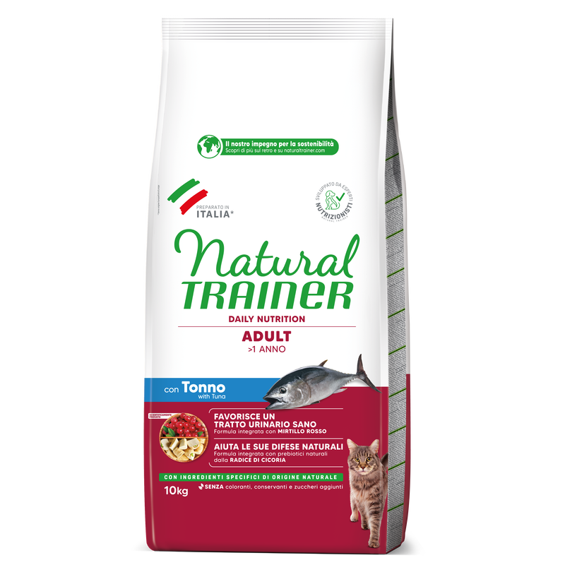 Natural Trainer Cat Adult con Tonno 10 kg