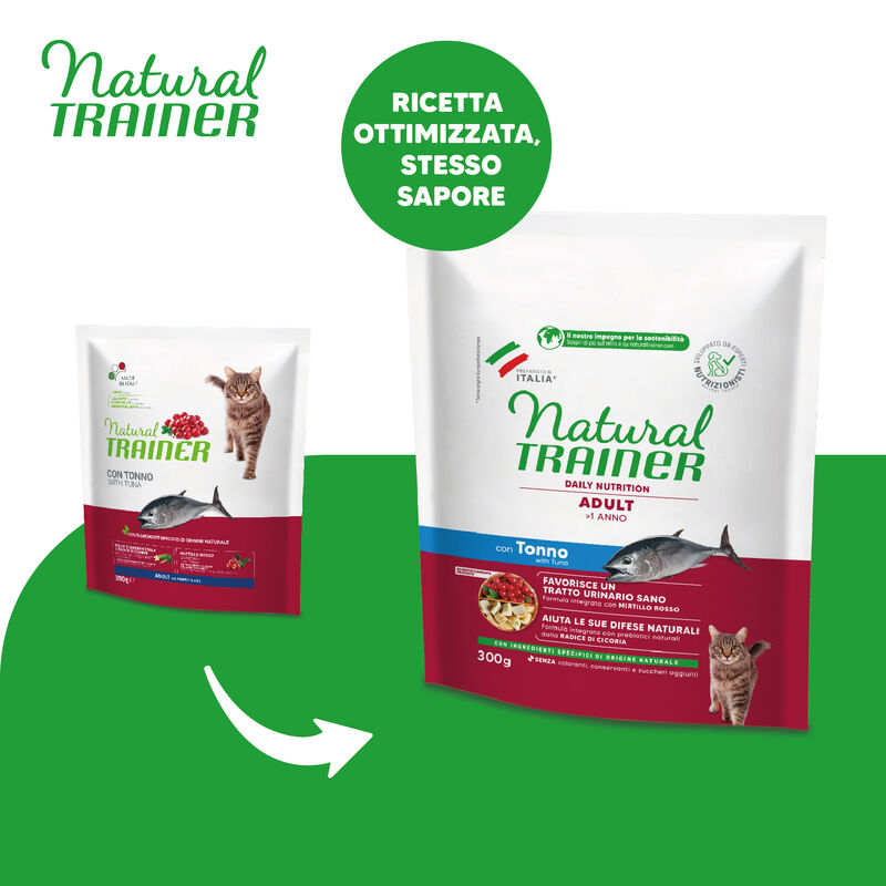 Natural Trainer Cat Adult con Tonno 300 gr