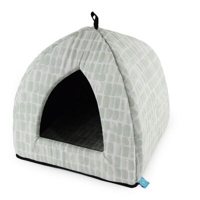 Leo Pet Cuccia Piramide Cleo Verde e Bianco 40x40xh40 cm 