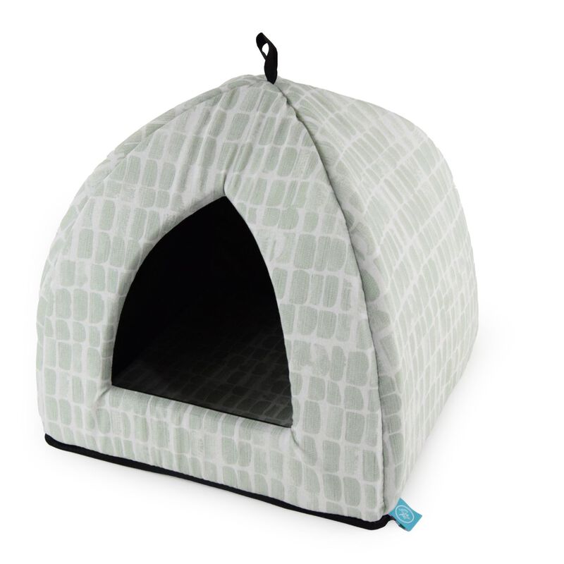 Leo Pet Cuccia Piramide Cleo Verde e Bianco 40x40xh40 cm 