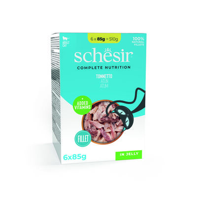 Schesir Cat Tonnetto e Pollo con Gamberetti buste 6x85 gr