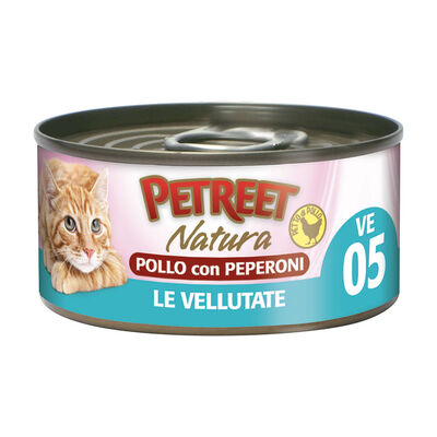 Petreet Cat Vellutate Pollo con peperoni 70 gr