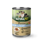 Naturalpet Premium Bocconi ricchi in pesce bianco con salmone 415gr image number 0
