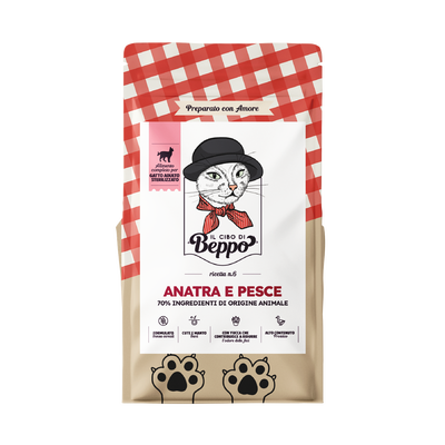 Il Cibo di Beppo Cat Steril Anatra e pesce 300gr