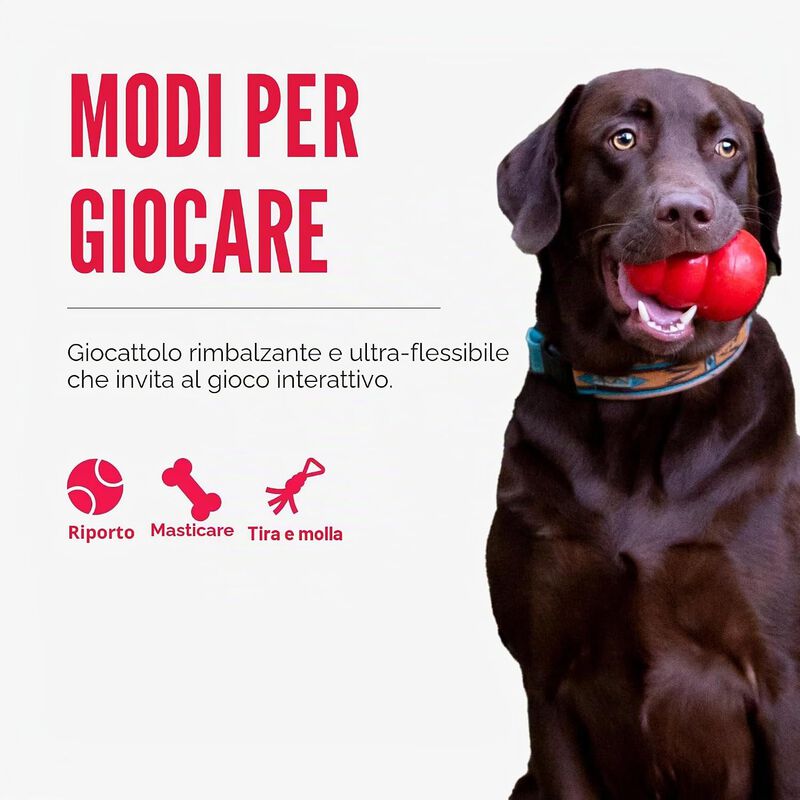 Kong Reflex Tug per cani Giallo 1 pz