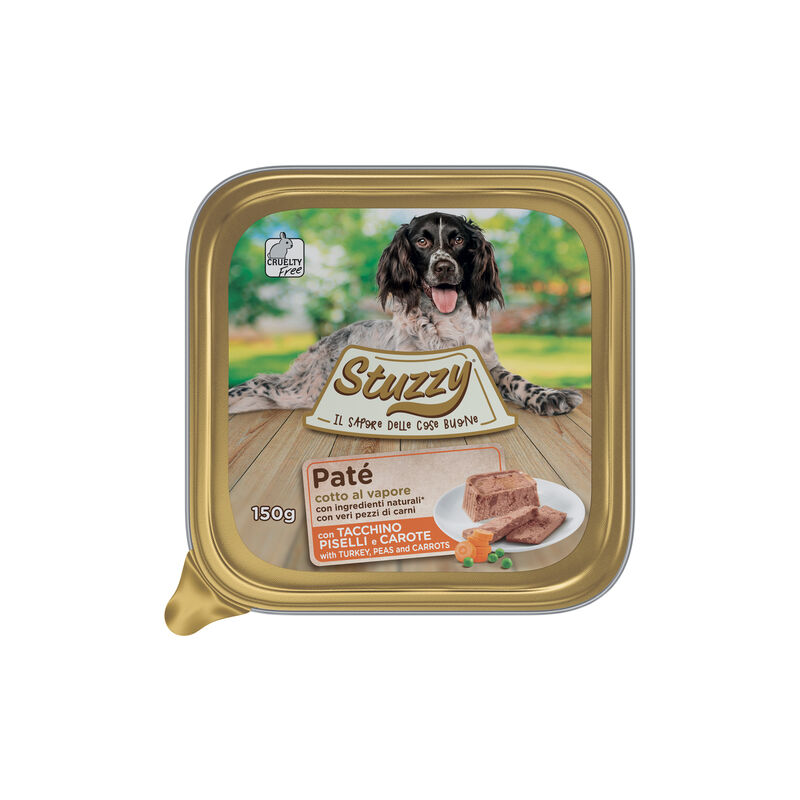 Stuzzy Dog Paté con Tacchino Piselli e Carote 150 gr