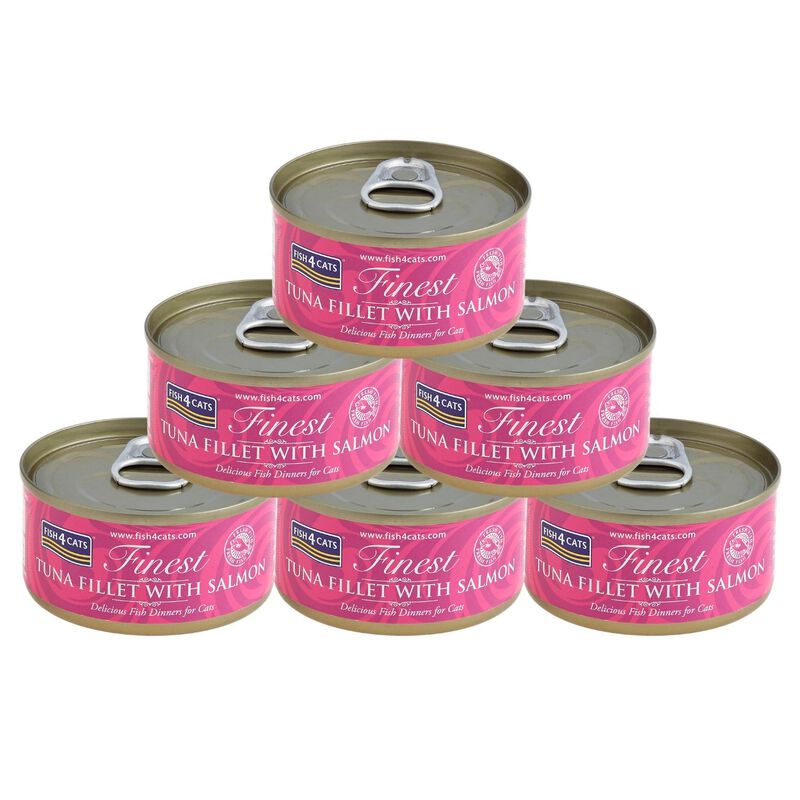 Fish4Cats Finest Cibo Umido per gatti Tonno e Salmone 70 gr