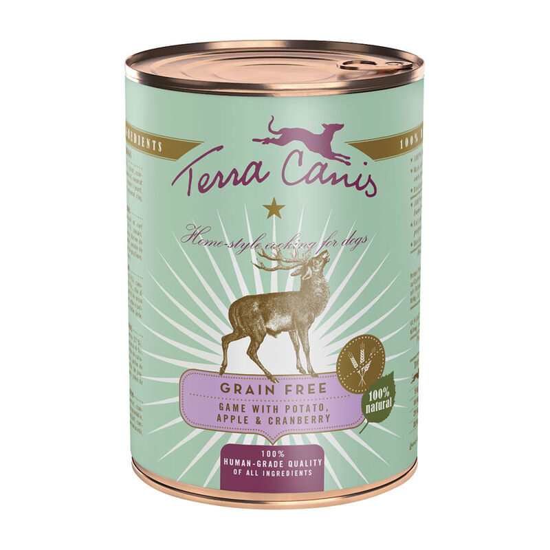 Terra Canis Dog Grain Free Selvaggina con Patata, Mela e Mirtillo rosso 400 gr