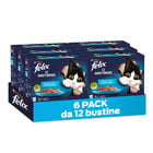 Felix Le Ghiottonerie Cat Selezioni con pesci Salmone con Tonno 72 pz x 85 gr
