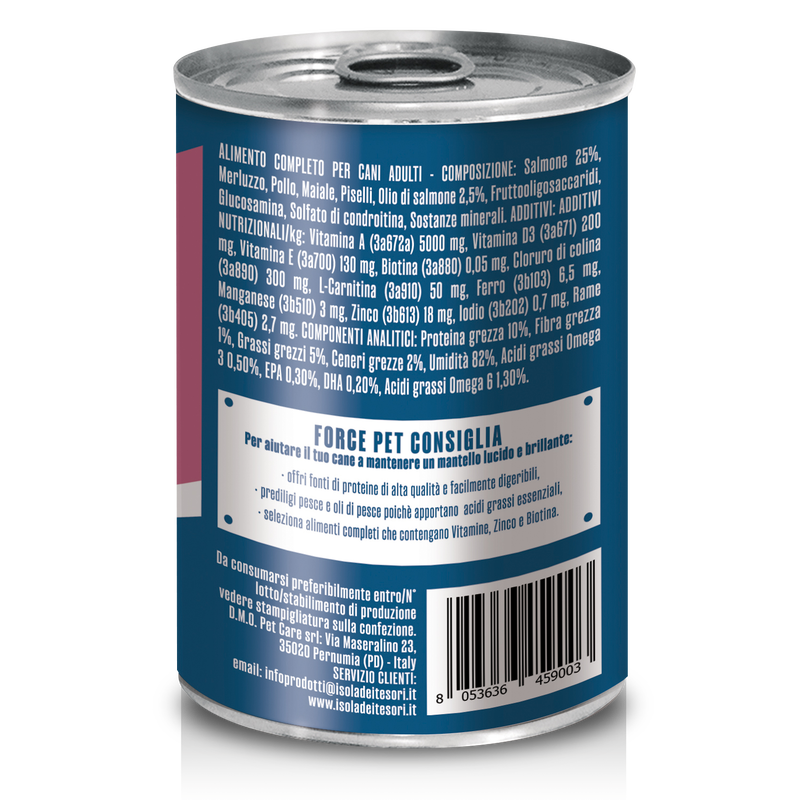 Forcepet Dog Adult Derma macinato con salmone 400gr