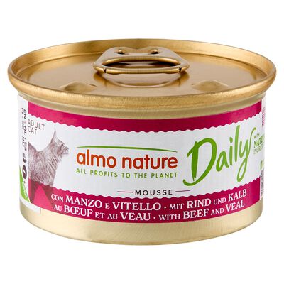 Almo Nature Cat Adult Daily Mousse con Manzo e Vitello 85 gr