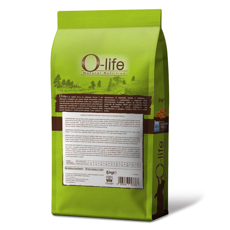 O-life Cat Adult Salmone 5 kg