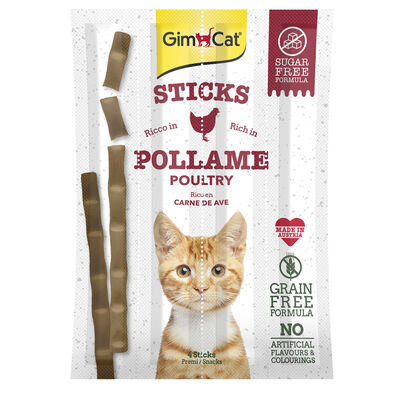Gimcat Sticks ricco in Pollame 4 pz