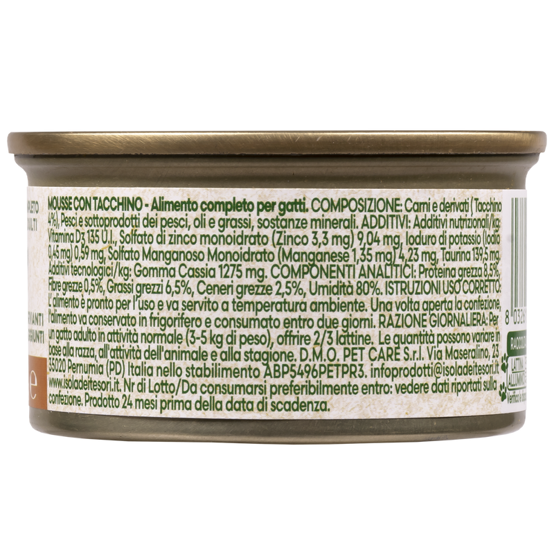 Naturalpet Cat Adult Mousse con Tacchino 85 gr