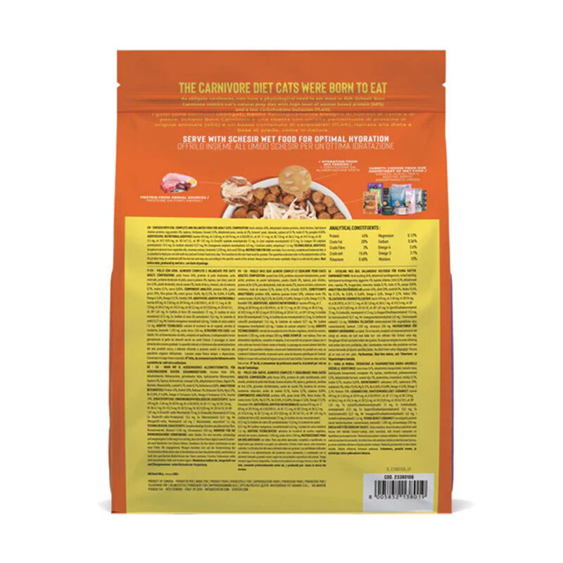 Schesir Born Carnivore Cat Adult Pollo con Uovo 255gr