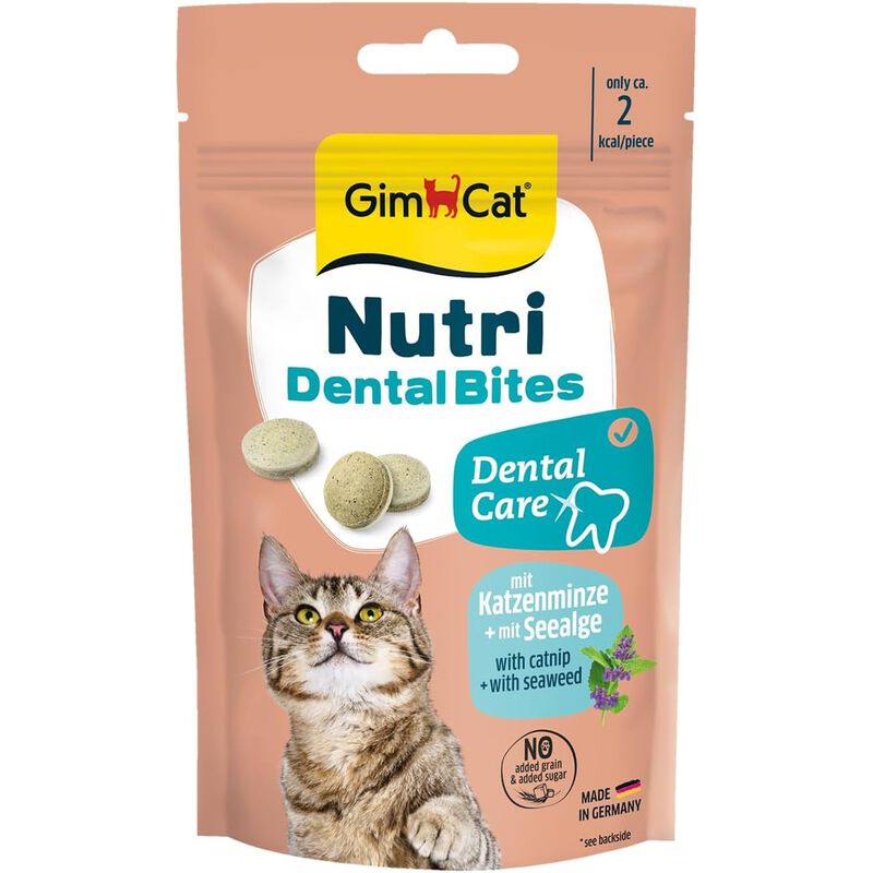 Gimcat Nutri Dental Bites per gatti Erba gatta 40 gr