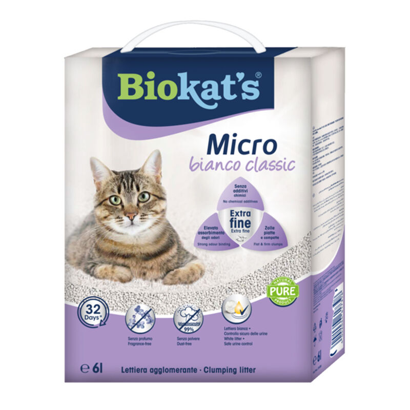 Biokat's Lettiera Micro Bianco Classic 6lt