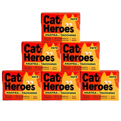 Cat Heroes Pat&eacute; Anatra e tacchino 95gr