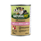 Naturalpet Premium Dog Adult Paté ricco in Maiale con mela 400 gr image number 0