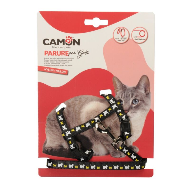 Camon Pettorina e Guinzaglio per gatti
