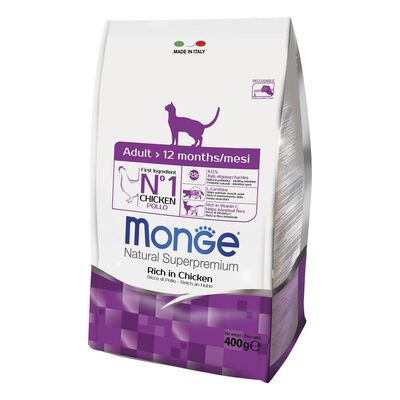 Monge Natural Superpremium Cat Adult Ricco in Pollo 400 gr