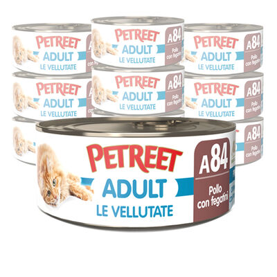 Petreet Cat Adult Vellutata di Pollo con fegatini 70gr A84