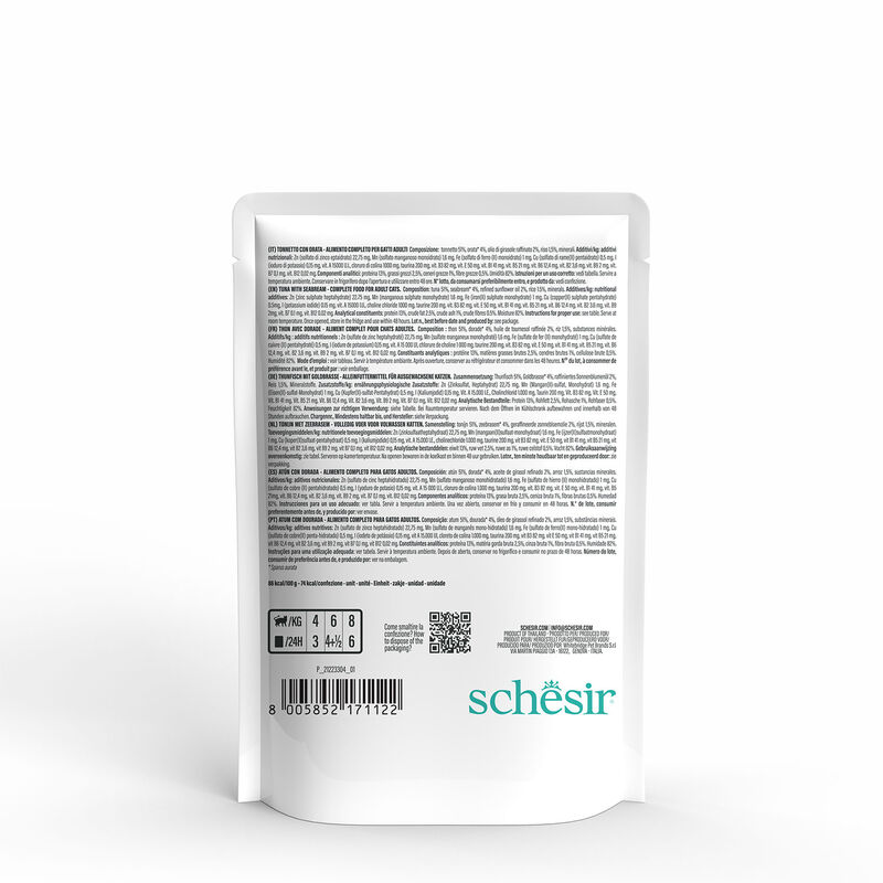 Schesir Cat Tonnetto con Orata 85 gr