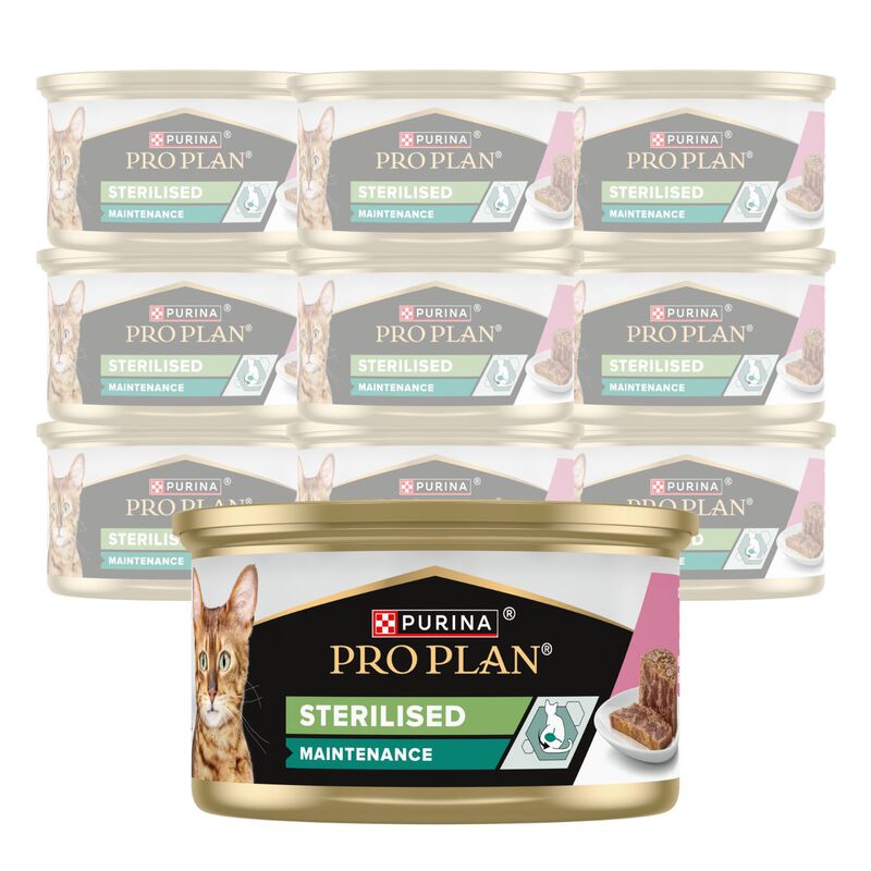 Purina Pro Plan Cat Adult Sterilised Pat&egrave; con Salmone e Tonno 85 gr