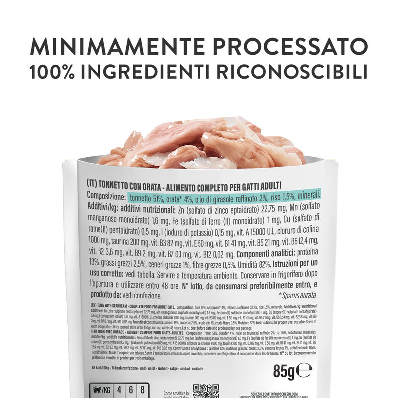 Schesir Cat Tonnetto con Orata 85 gr