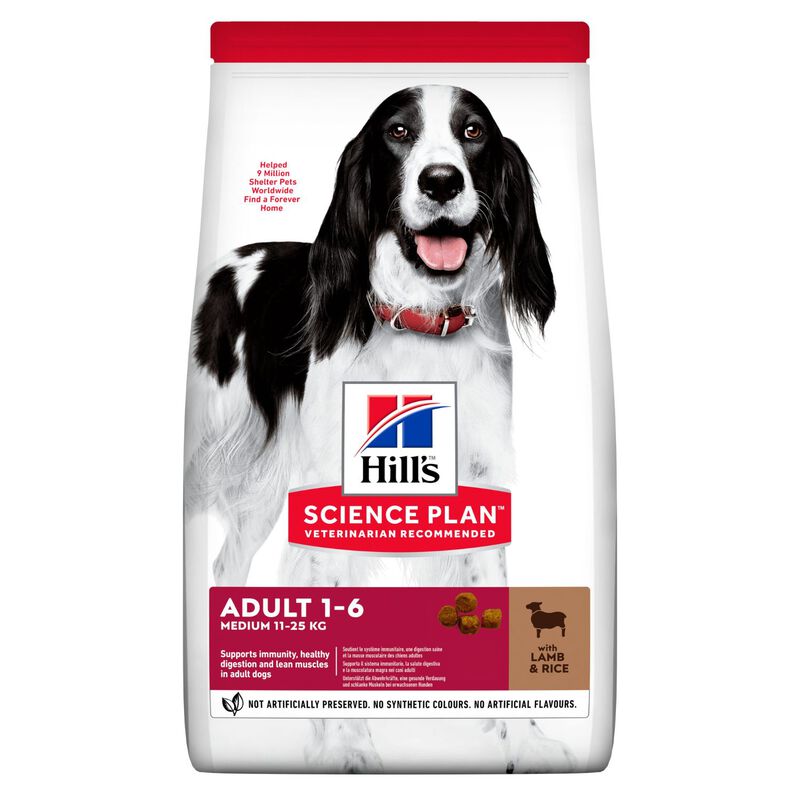 Hill's Science Plan Dog Adult Medium con Agnello e Riso 2,5 kg