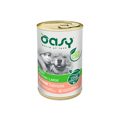 Oasy Dog Adult Medium Large One Protein Salmone Lattina 400 gr
